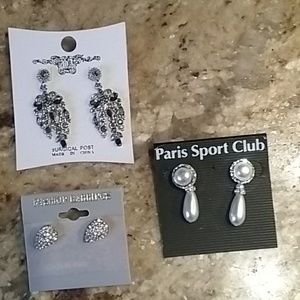 3 Pair NEW fashion Earrings